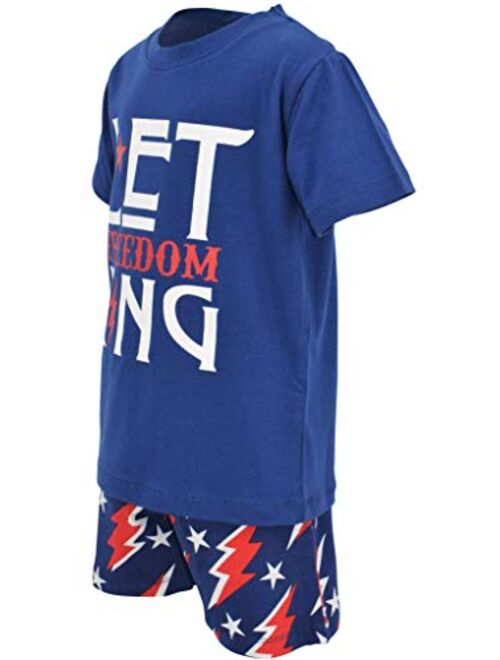 Unique Baby Boys Let Freedom Ring Patriotic 4th of July Shorts Set