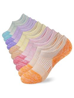 Amutost No Show Socks Womens Athletic cushion Ankle Footies Low Cut Socks 5-6 Pairs