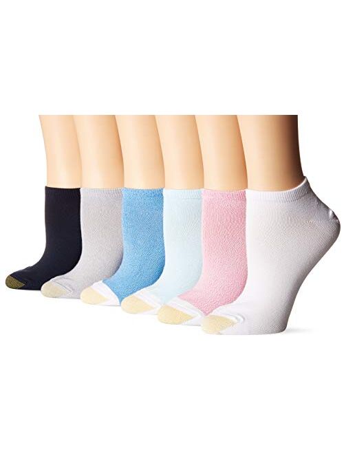 Gold Toe Women's Casual Ultra Soft No Show Socks, 6 Pairs