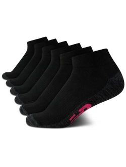 Women’s Athletic Socks – Cushion Quarter Cut Ankle Socks (6 Pack)