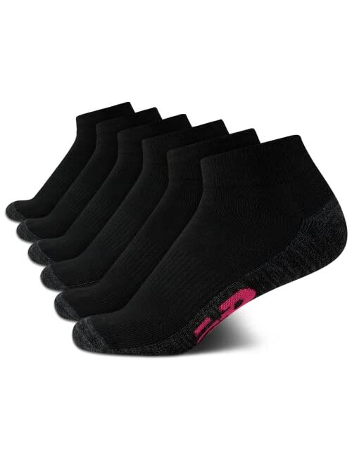 New Balance Women’s Athletic Socks – Cushion Quarter Cut Ankle Socks (6 Pack)