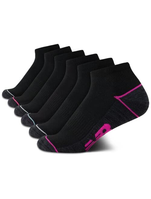 New Balance Women’s Athletic Socks – Cushion Quarter Cut Ankle Socks (6 Pack)