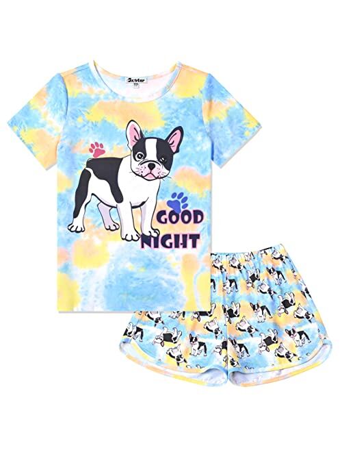 Jxstar Pajamas Sets for Girls Unicorn Pjs Little Kids Summer Cotton Sleepwear …