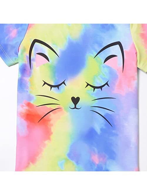 Jxstar Girls Unicorn/Mermaid/Flamingo Pajamas Kids Cotton Pjs Set Sleepwear 3-13Years …