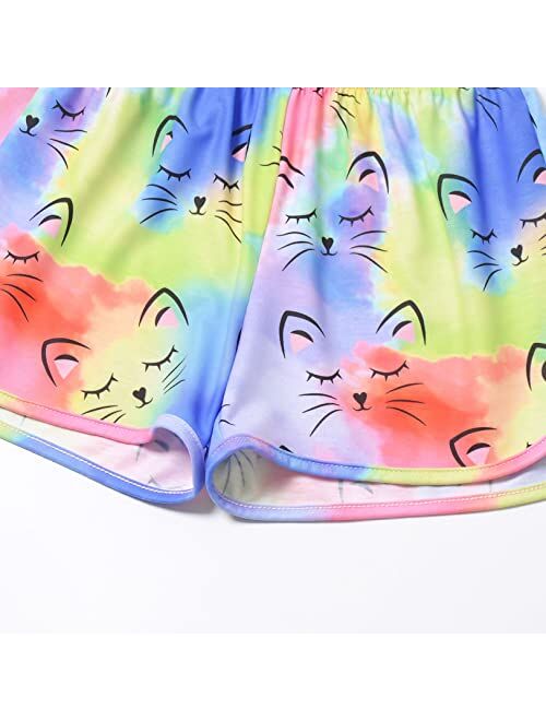 Jxstar Girls Unicorn/Mermaid/Flamingo Pajamas Kids Cotton Pjs Set Sleepwear 3-13Years …