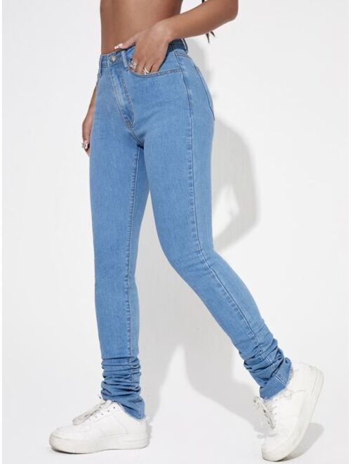 Shein High Stretch Skinny Stacked Jeans