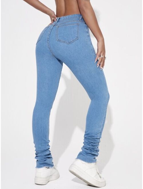 Shein High Stretch Skinny Stacked Jeans