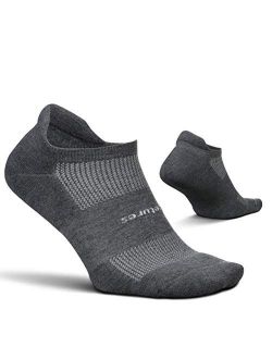 High Performance Cushion No Show Tab Solid- Running Socks for Men & Women, Athletic Ankle Socks, Moisture Wicking