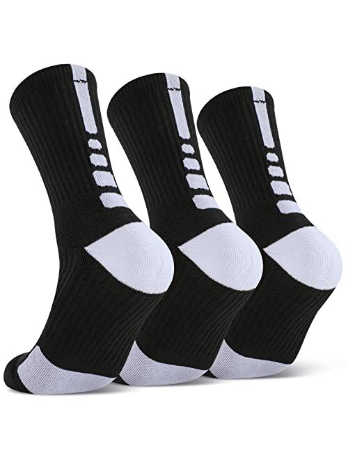 Buy Disile Elite Basketball Socks, Cushioned Athletic Sports Crew Socks ...
