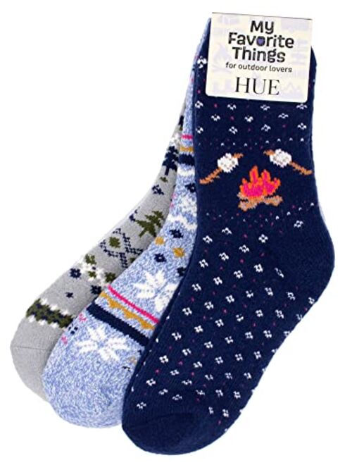 HUE Women's My Favorite Things Cozy Sock 3 Pair Pack