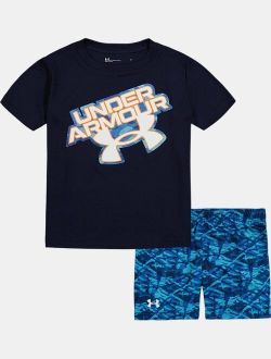 Boys' Toddler UA Palm Camo Short Sleeve & Shorts Set