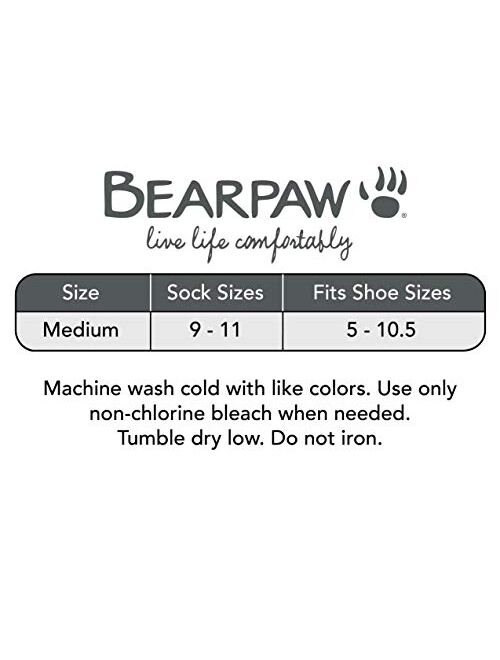 Bearpaw Womens 6-Pair Pack Fashion Tie Dye and Stripe No Show Low Cut Ankle Sneaker Socks