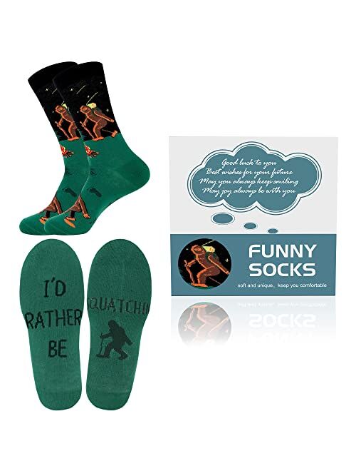 Moyel Men Socks Funny Cute Socks Fishing Gifts for Men