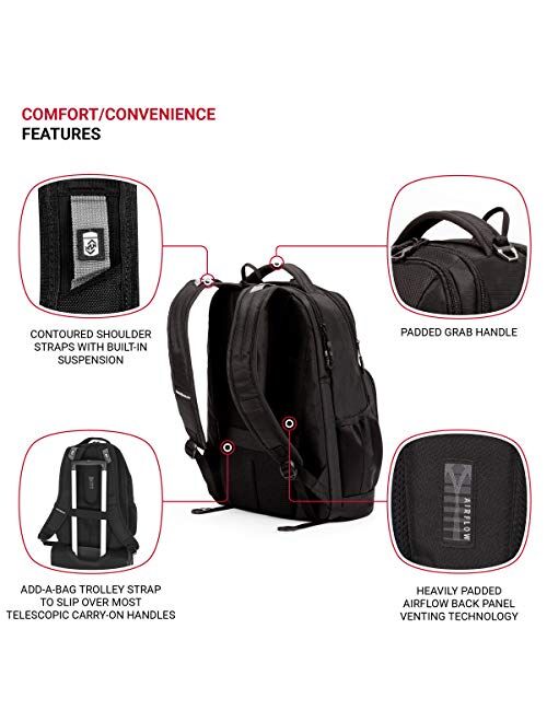 Buy SwissGear 5698 Laptop Backpack, Black, 17Inch online Topofstyle