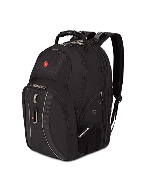 SWISSGEAR 1270 ScanSmart Laptop Backpack | Fits Most 17 Inch Laptops and Tablets | TSA Friendly Backpack | Ideal for Work, Travel, School, College, and Commuting - Black