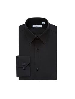 FAHIZO Men's Dress Shirt Long Sleeve Stretch Regular Fit Button Up Shirts