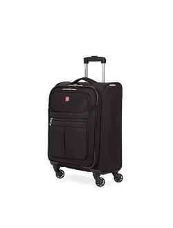 4010 Softside Luggage with Spinner Wheels, Black, Carry-On 18-Inch