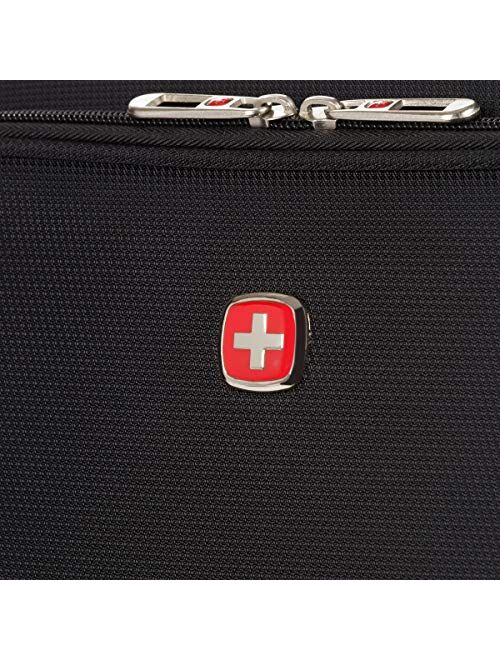 SwissGear 4010 Softside Luggage with Spinner Wheels, Black, Carry-On 18-Inch