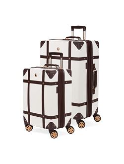 7739 Hardside Luggage Trunk with Spinner Wheels, White, 2-Piece Set (19/26)