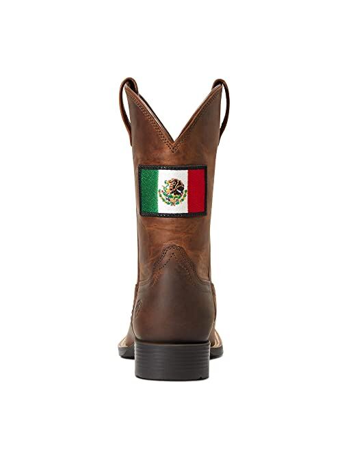 Ariat Youth Orgullo Mexicano II Western Boot, Distressed Brown