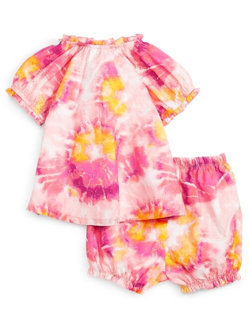 First Impressions Toddler Girls 2-Pc. Tie-Dyed Top & Shorts Set, Created for Macy's