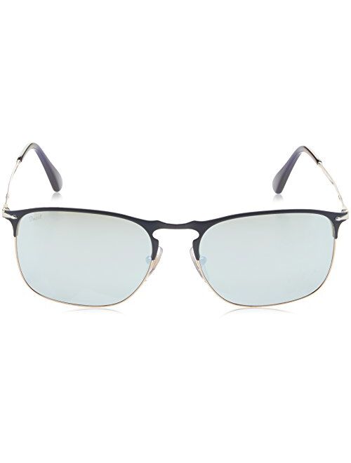 Persol PO7359S Sunglasses 107330-58 - Blue/bronze Frame, Light Green Mirror PO7359S-107330-58