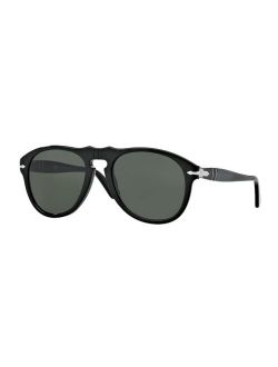 PO0649 Pilot Sunglasses for Men   BUNDLE With Designer iWear Complimentary Eyewear Kit