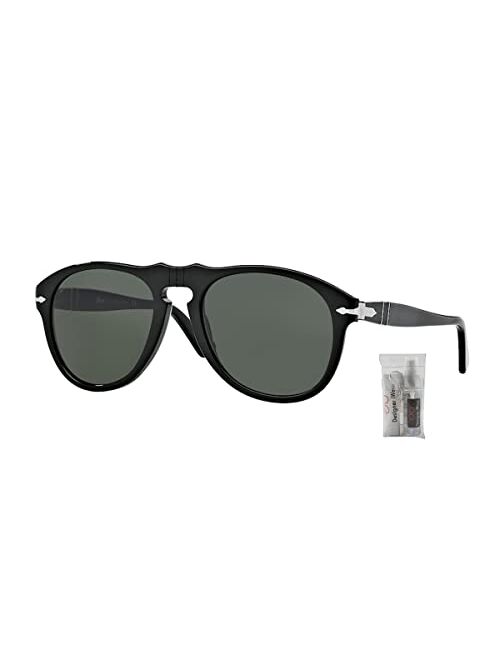 Persol PO0649 Pilot Sunglasses for Men + BUNDLE With Designer iWear Complimentary Eyewear Kit