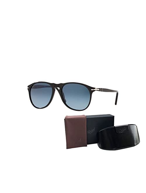 Persol PO9649S Pilot Sunglasses for Men + BUNDLE With Designer iWear Complimentary Eyewear Kit