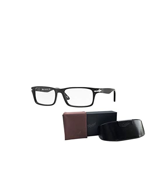 Persol PO3050V Rectangle Eyeglasses for Men + BUNDLE With Designer iWear Complimentary Eyewear Kit