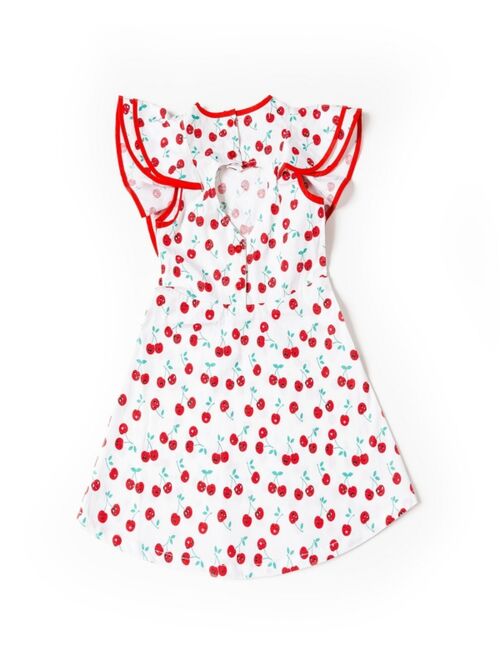 Kinderkind Toddler Girls Cherry Ruffle Dress