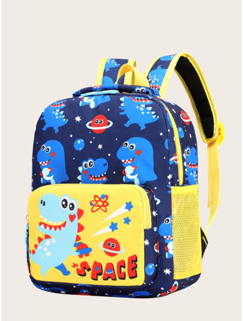Shein Kids Cartoon Dinosaur Print Backpack