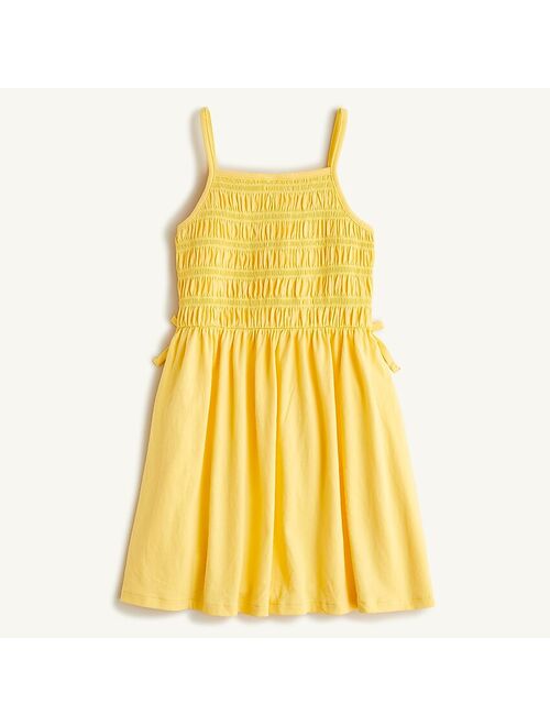 J.Crew Girls' smocked cotton dress with bows