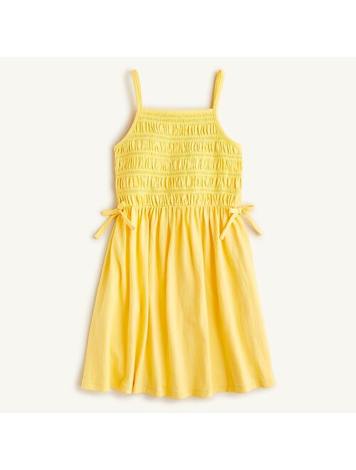 J.Crew Girls' smocked cotton dress with bows