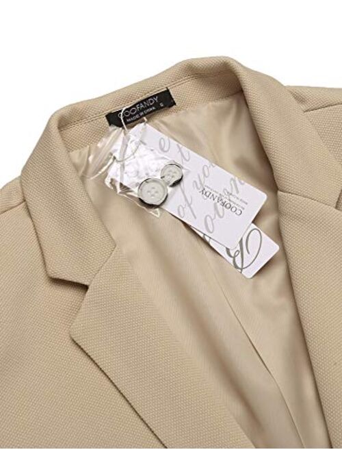 COOFANDY Men's Casual Blazer Jacket Slim Fit Sports Coat Business Suit Jackets One Button