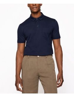 BOSS Men's Cotton-Mesh Polo Shirt