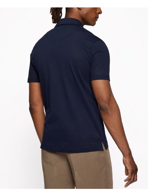 Hugo Boss BOSS Men's Cotton-Mesh Polo Shirt