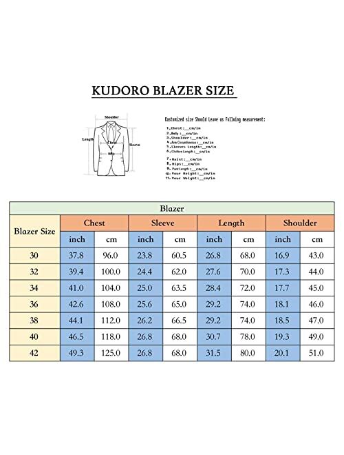 Kudoro Mens Plaid Blazer Sports Coat Casual Slim Fit Checkered Blazer for Men Wedding