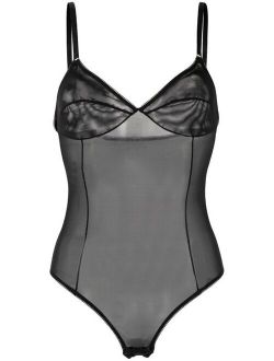 spaghetti strap one-piece