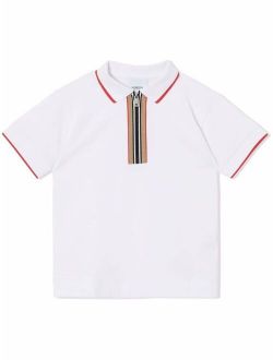 Kids Icon Stripe polo shirt