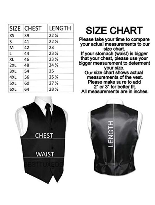 Brand Q Men's Tuxedo Vest, Tie & Pocket Square Set