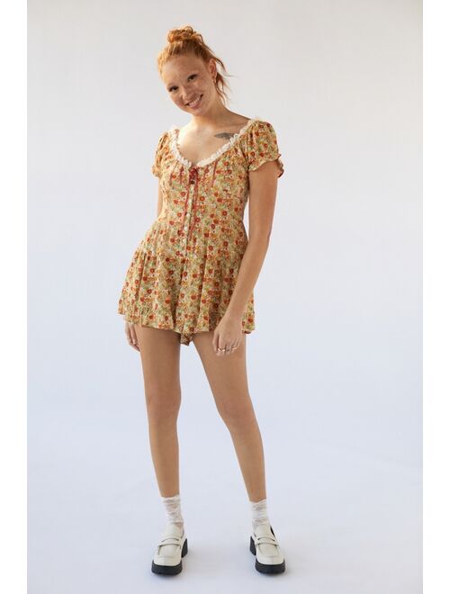 Urban Outfitters UO Lily Tiered Romper