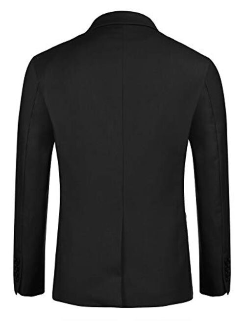 COOFANDY Men Casual Blazer Jackets Slim Fit Suits Jacket Business Sports Coat One Button