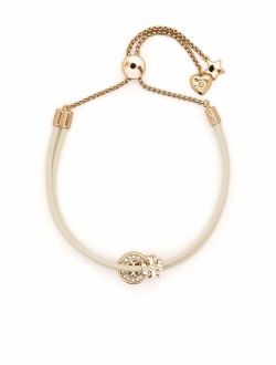crystal-embellished charm bracelet