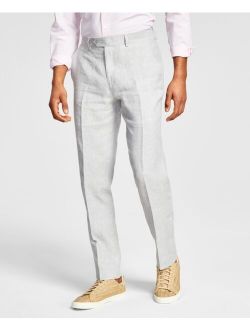 Men's Slim-Fit Textured Linen Suit Separate Pant, Created for Macy's