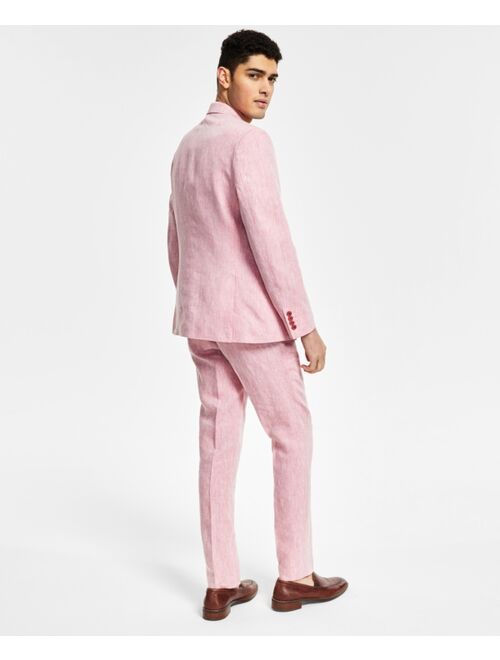 Bar III Men's Slim-Fit Textured Linen Suit Separate Jacket, Created for Macy's