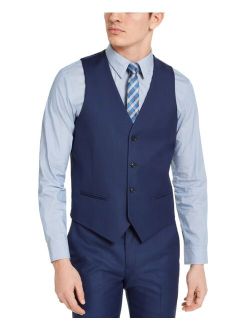 Men's Slim-Fit Stretch Solid Suit Vest, Created for Macy's