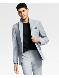 Men's Slim-Fit Sharkskin Suit Jacket, Created for Macy's