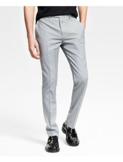 Men's Slim-Fit Sharkskin Suit Pants, Created for Macy's