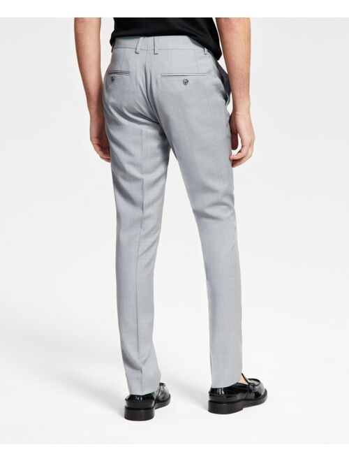 Bar III Men's Slim-Fit Sharkskin Suit Pants, Created for Macy's